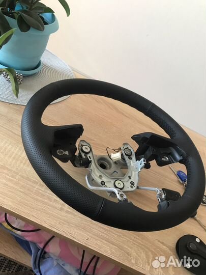 Кожаный руль solaris 1
