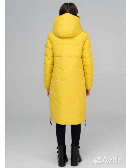 Пуховик зимний длинный женский