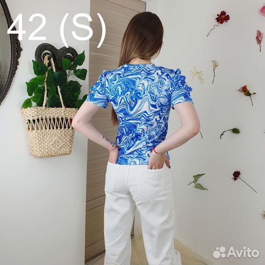 Футболка в рубчик modami