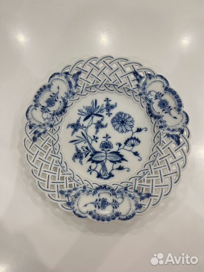 Тарелка Meissen Мейсен ажурная