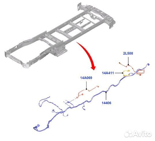 Жгут проводов трансмиссии Ford Transit 8 FCD 310M