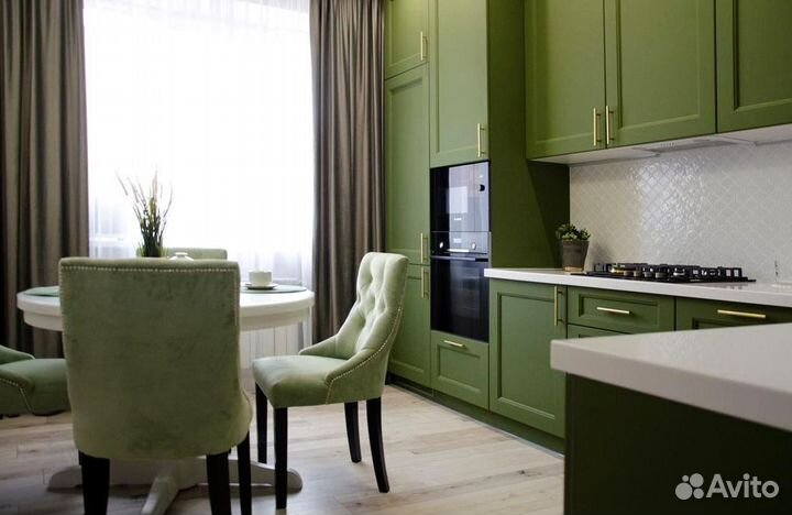 Угловая кухня с мдф фасадами