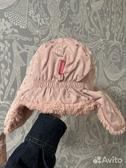 Шапка ушанка для девочки 48-50