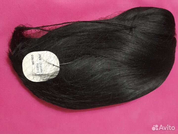 Парик черный каре