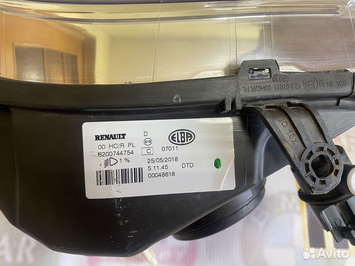 Фара рено логан оригинал