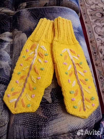 Варежки женские ручной работы