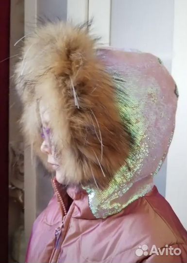 Зимний костюм для девочки 128