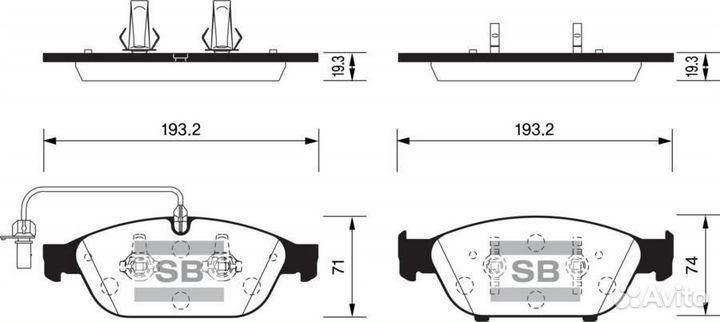 Sangsin brake SP2316 audi A6 (C7), A8 (4H) SP2316