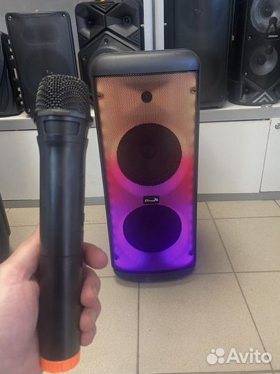 Колонка eltronic с беспроводным микрофоном