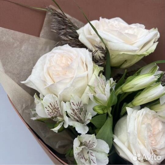 Букет цветов «Шоколадное мороженое» (роза)