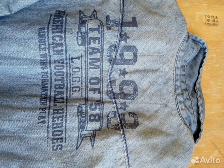 Джинсовая HM рубашка для мальчугана р.98
