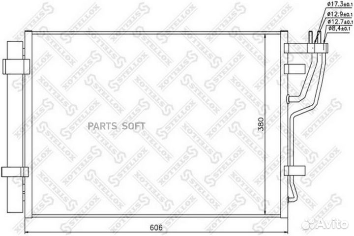 10-45381-SX радиатор кондиционера\ Kia Ceed 1.4-2