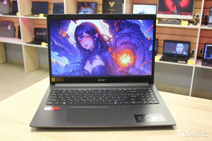Ноутбук Acer с видеокартой Radeon 530 и SSD Nvme
