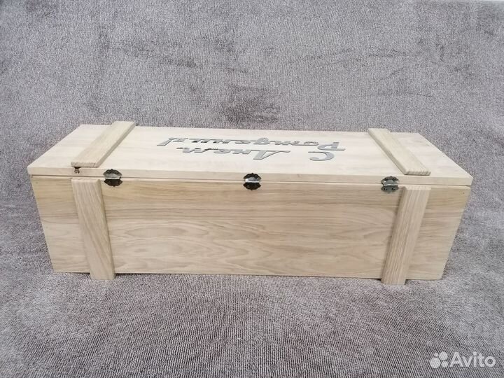 Подарочная коробка деревянная под вино