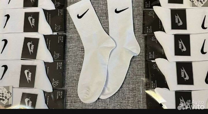 Nike носки 30 пар высоких и 10 пар коротких