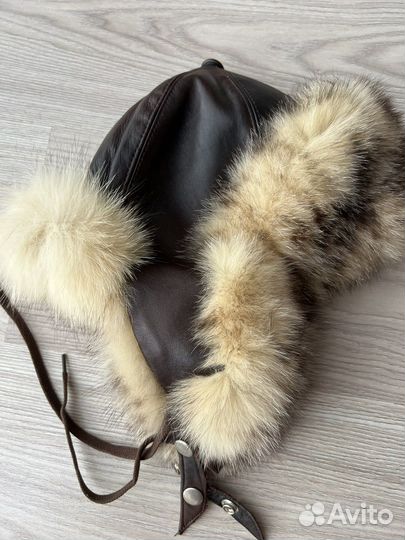 Шапка зимняя с натуральным мехом