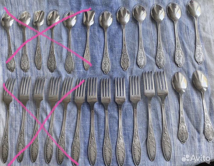 Мельхиоровые столовые приборы СССР