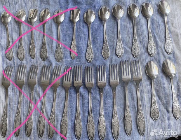 Мельхиоровые столовые приборы СССР