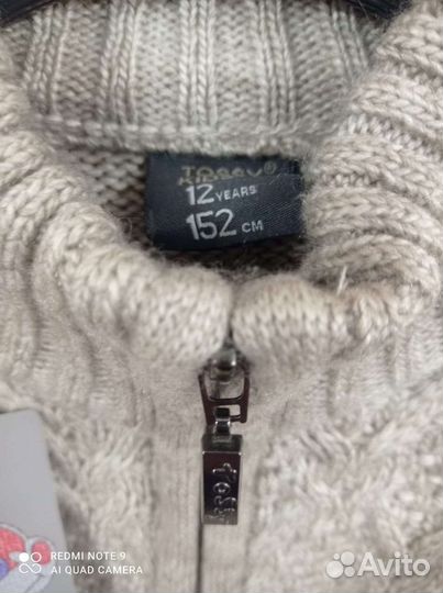 Вязаная кофта для девочки новая, Турция