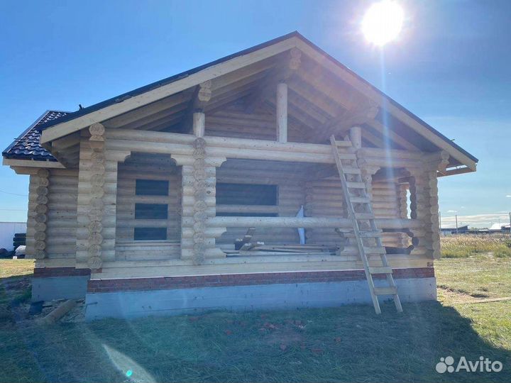 Оцилиндрованное бревно от производителя