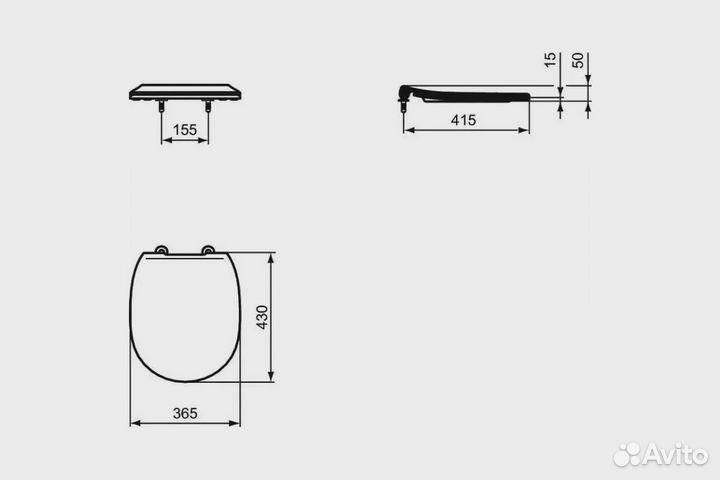 Ideal Standard E272701 Унитаз подвесной