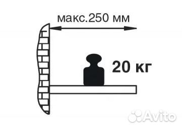 Полкодержатель изогнутый, Италия