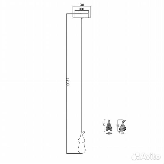 Подвесной светильник Delight Collection OMG07287-1