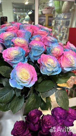 Букет из синих роз синие розы