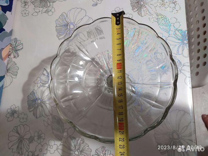 Ваза для фруктов на ножке СССР