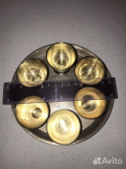 Мельхиоровый коньячный набор СССР 83 руб