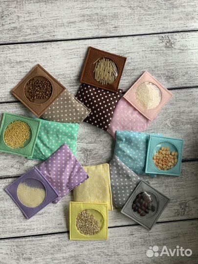 Сенсорные(тактильные) мешочки Монтессори