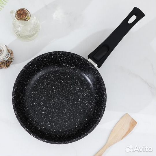 Сковорода Доляна «Элит», d22 см, съёмная ручка, ст