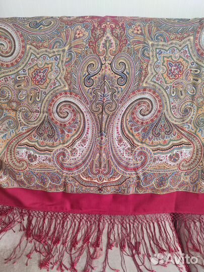 Павловопосадский платок шаль Драгоценная