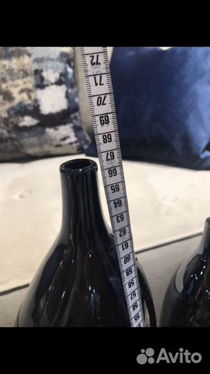 Ваза новая напольная синяя италия