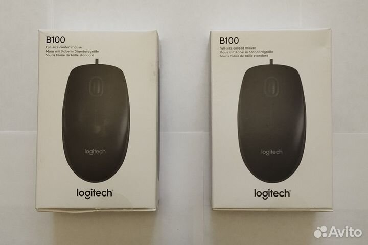 Мышь Logitech B100 оптическая проводная usb