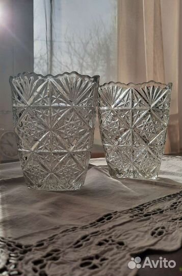 Старинная ваза антикварное стекло