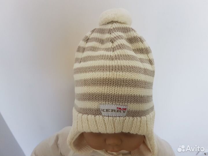 Шапка на завязках для мальчиков девочек Kerry р44