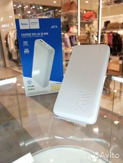 Внешний аккумулятор hoco J87A, 20000mAh, 20Вт