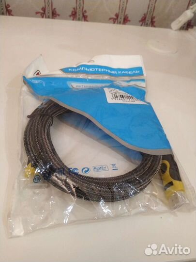 Кабель аудио видео hdmi 19m/19m braid,новый, 1,8м