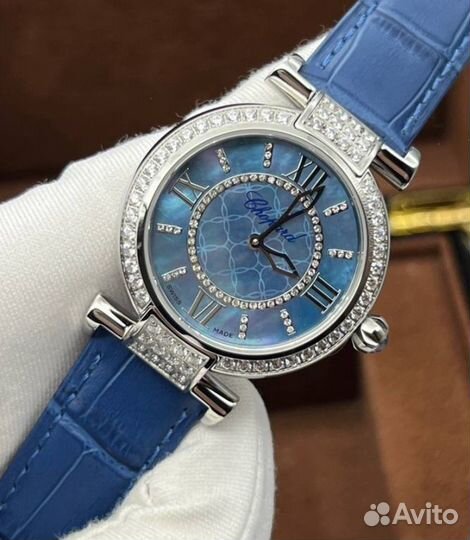 Женские кварцевые часы Chopard ImperialE синие