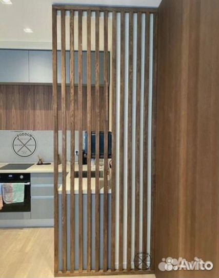 Деревянные перегородки и рейки под заказ