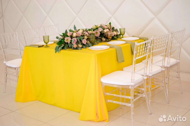 Скатерть желтая