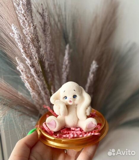 Мыло ручной работы зайчик ушастик