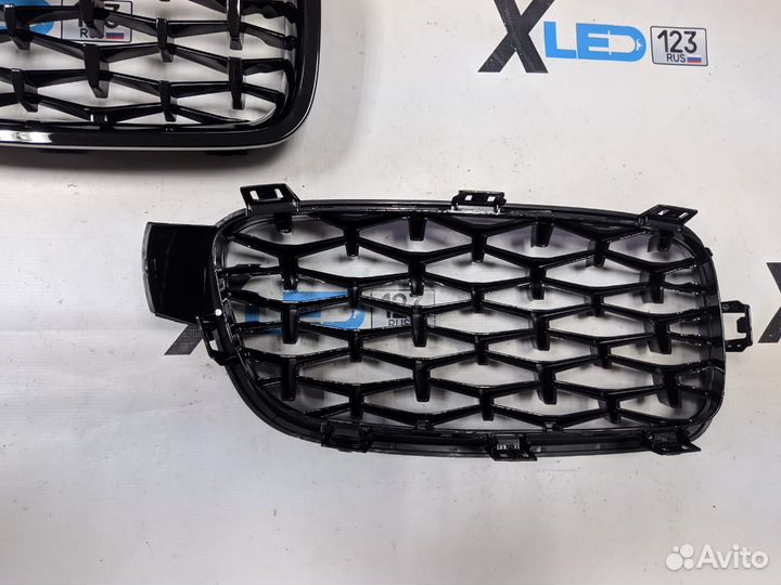 Решетки радиатора BMW F30 F 30 стиль Diamond Black