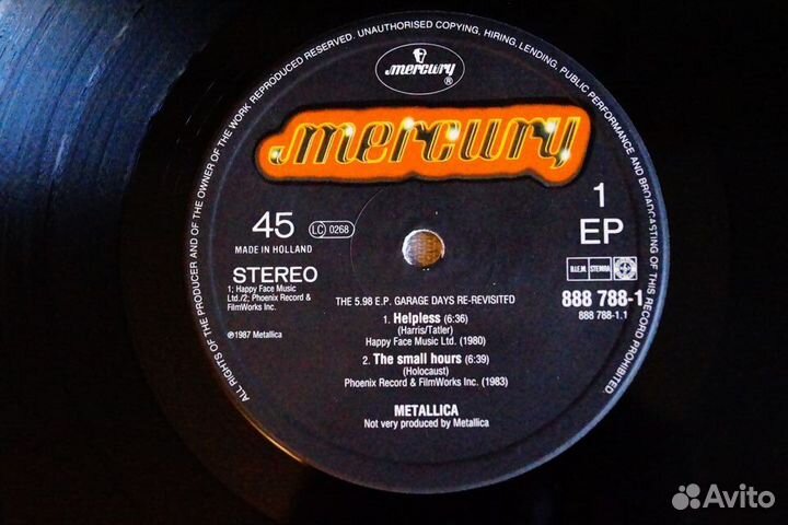 EP Metallica – The 5.98 E.P. - Garage Days Re-Rev