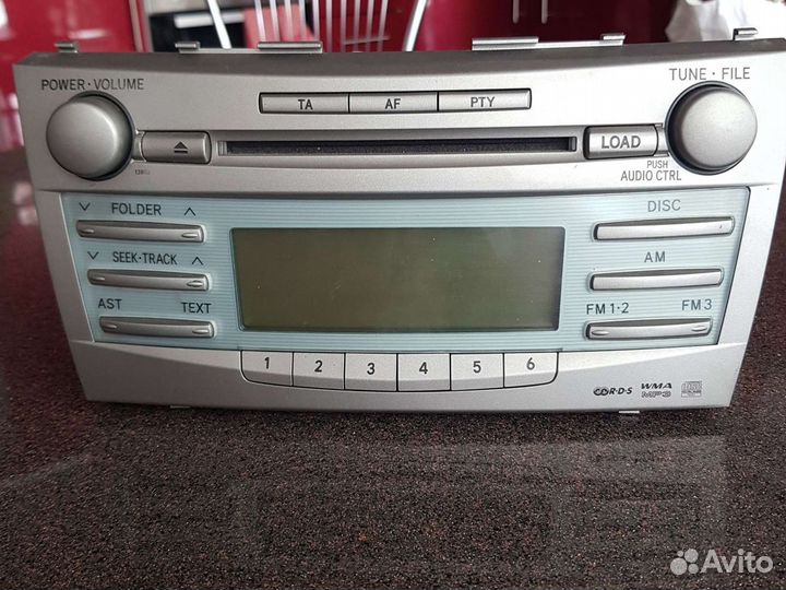 Штатная магнитола Тойота Камри в40 2008 года