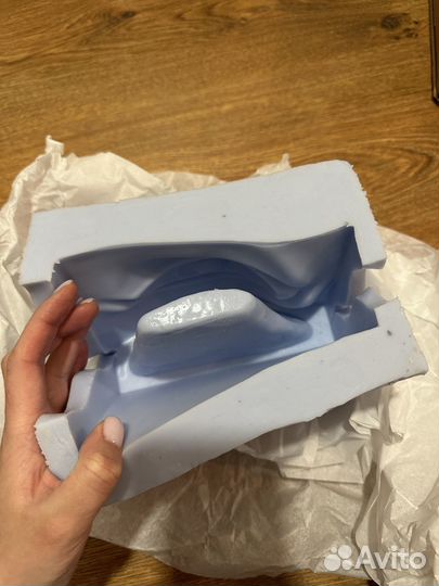 Молд силиконовый для гипса Губы и Глаз Давида