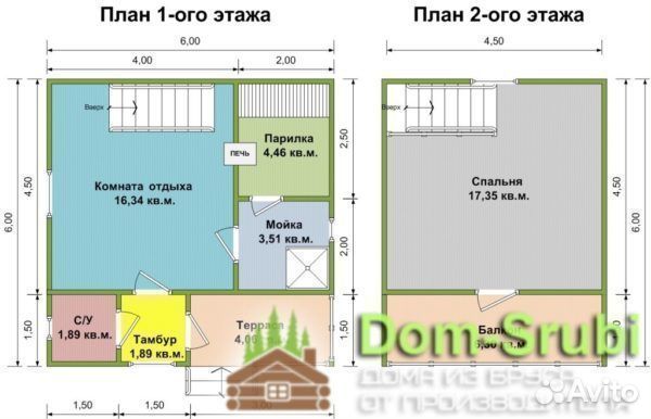 Мещовск. Хорошая надёжная Баня из бруса Б-14 (6х6)