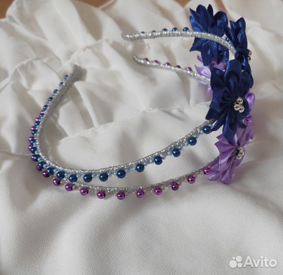 Ободок с цветами