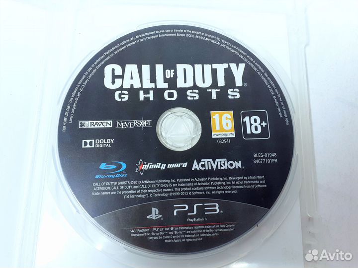 Call Of Duty: Ghosts (PS3) б/у